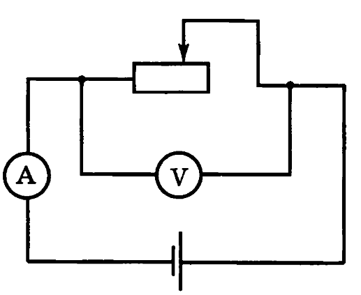 Реостат с максимальным сопротивлением r. Цепь содержащая источник тока резистор и амперметр. Цепь с реостатом и амперметром. Схема измерения напряжения на реостате. Амперметр ЭДС.