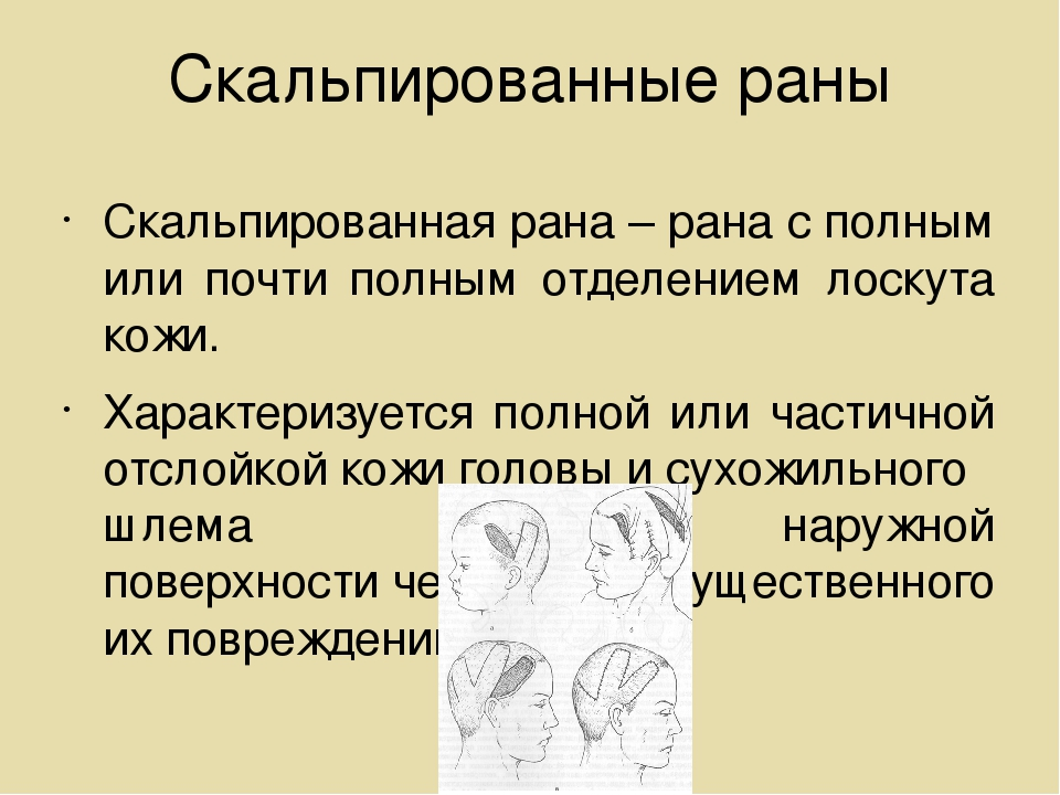 Ушиб волосистой части головы карта вызова