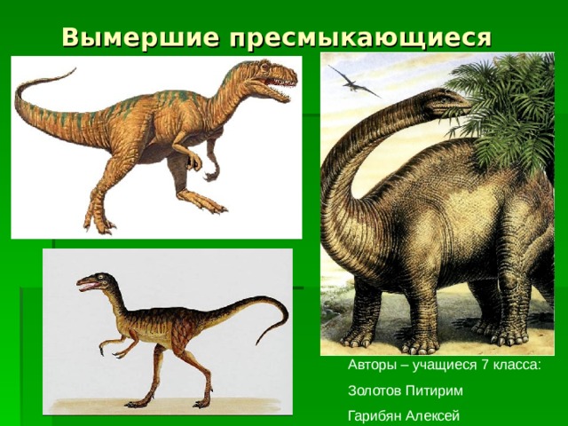 7 класс презентация биология древние пресмыкающиеся