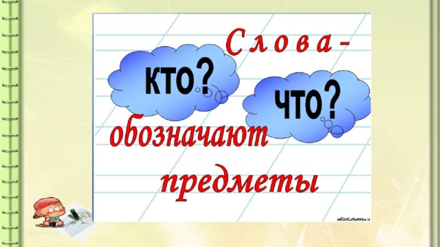 Презентация слова называющие предметы 2 класс начальная школа 21 века