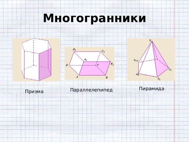 Презентация призма пирамида