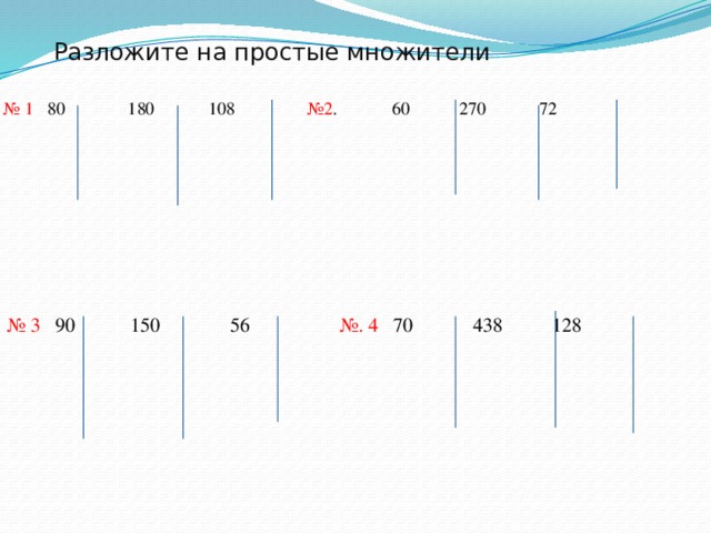 4 на простые множители