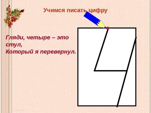 Цифра 4 презентация