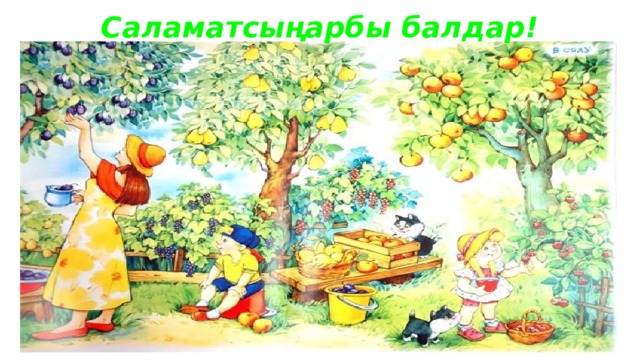 Саламатсыңарбы балдар! 