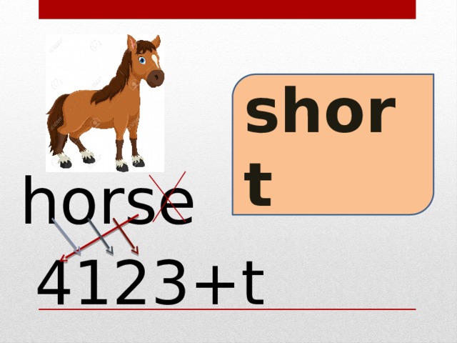 short horse 4123+t  
