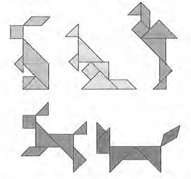 Из фигуры составленной из трех. Журавль танграм для детей. Танграм 6-7. Танграм Дикие животные схема. Составление геометрических фигур из частей.