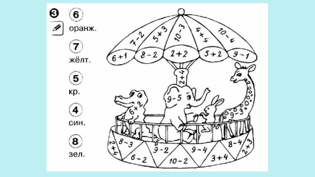 Презентация математическая карусель 1 класс занимательная математика