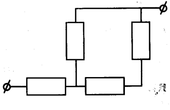Сопротивление каждого резистора в схеме участка цепи на рисунке равно 100 ом при подключении