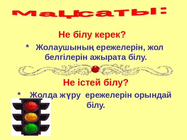 Презентация жол белгілері
