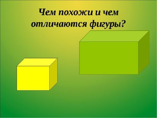 Фигуры автор. Фигура параллелепипед. Чем похожи и отличаются фигуры. Объемная прямоугольная фигура. Параллелепипед фигура геометрия.