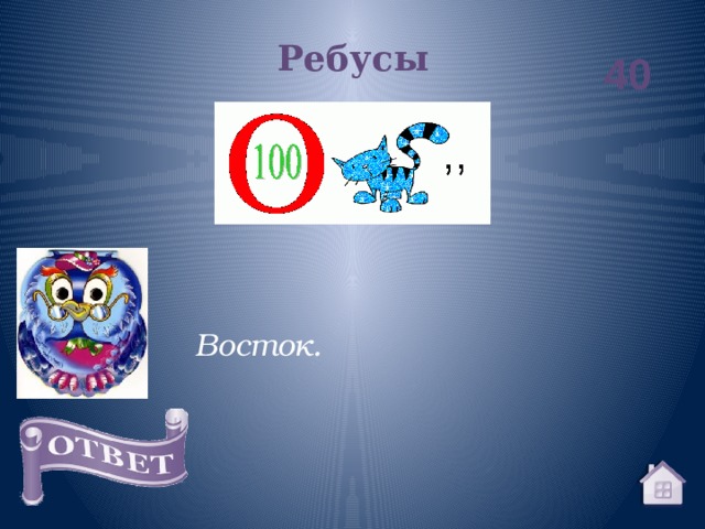 Ребусы 40 Восток. 