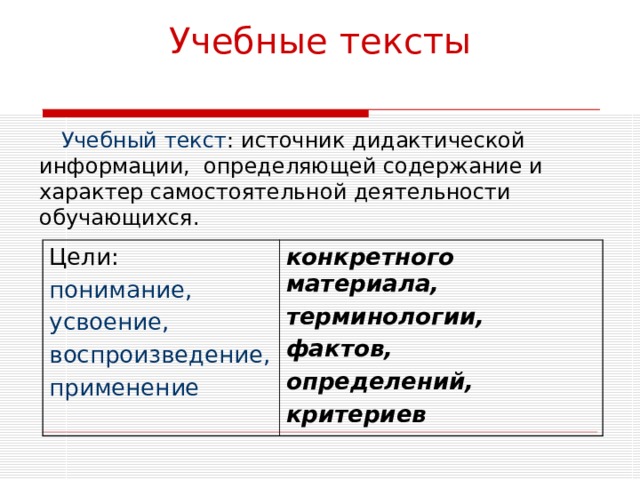 Укажите определение текста. Учебный текст это. Типы учебных текстов. Признаки учебного текста. Учебные слова.