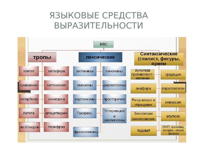 Языковые средства литературного языка