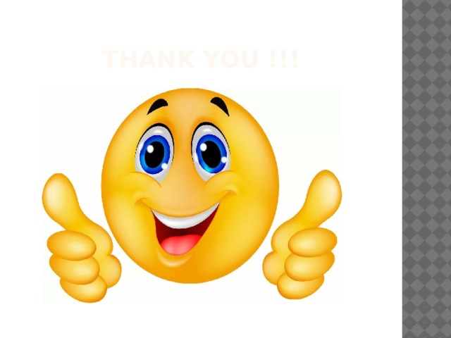 THANK YOU !!! 
