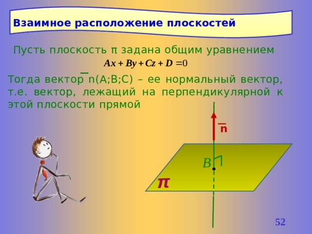 Векторы прямых плоскостей