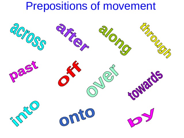 Prepositions of movement  