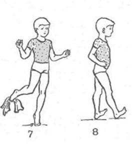 Картинка для детей ходьба на носках