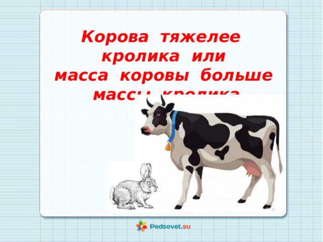 Средний вес коровы