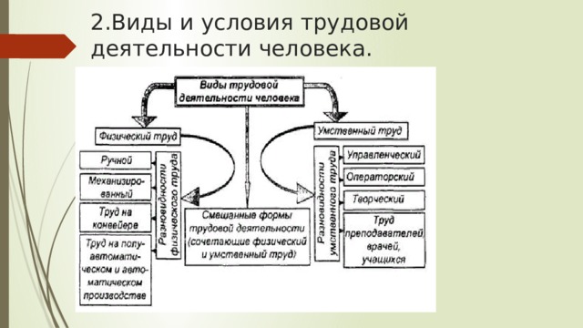 Презентация виды трудовой деятельности