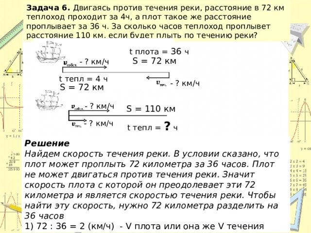 Течении 1 2 суток. Задачи на скорость течения реки. Задачи на расстояние против течения реки. Задачи на течение реки в отрезках. Решение задач про теплоходов.