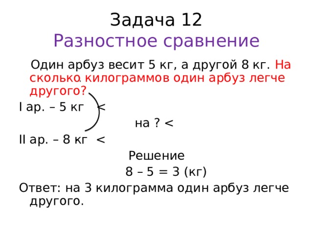 Разностное сравнение урок. Задачи на разностное сравнение решение задач 1 класс. Задачи на разностное сравнение 1 класс карточки с заданиями. Задачи на сравнение чисел 1 класс. Задачи на сравнение 1 класс школа России.