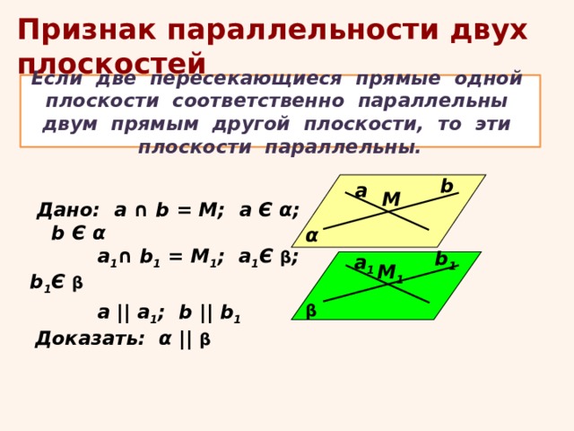 Как доказать параллельность плоскостей. Плоскости α и β пересекаются по прямой m.. Расстояние между параллельными плоскостями рисунок. Что можно сказать о взаимном положении двух плоскостей?.