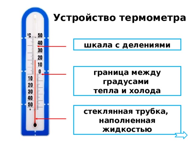 Составить термометр. Строение термометра. Составные части термометра. Из чего состоит термометр. Шкала градусника.