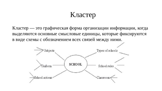 Выделите основные смысловые. Кластер это графическая форма организации информации. Смысловые единицы текста это. Графические формы для текста. Формы организации информации.