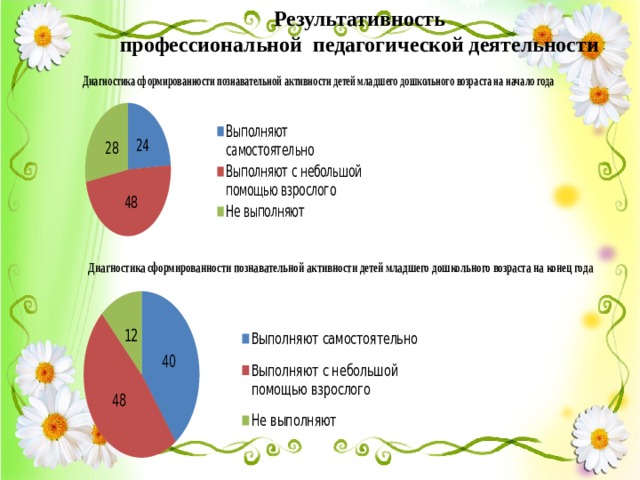Результативность профессиональной педагогической деятельности 12 