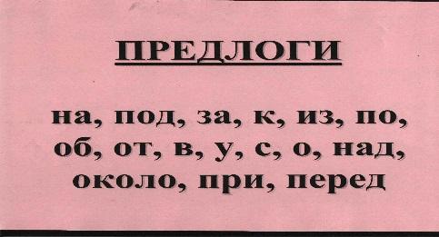 Общее понятие о предлоге 2 класс план урока