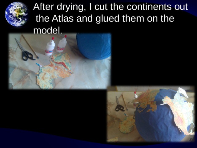Then I painted it blue. 
