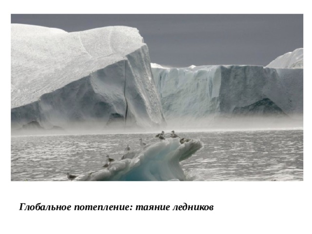 Глобальное потепление: таяние ледников  