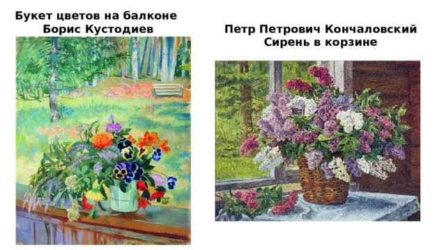 История картины кустодиева сирень