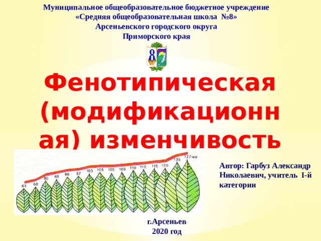 Фенотипическая изменчивость презентация 9 класс биология