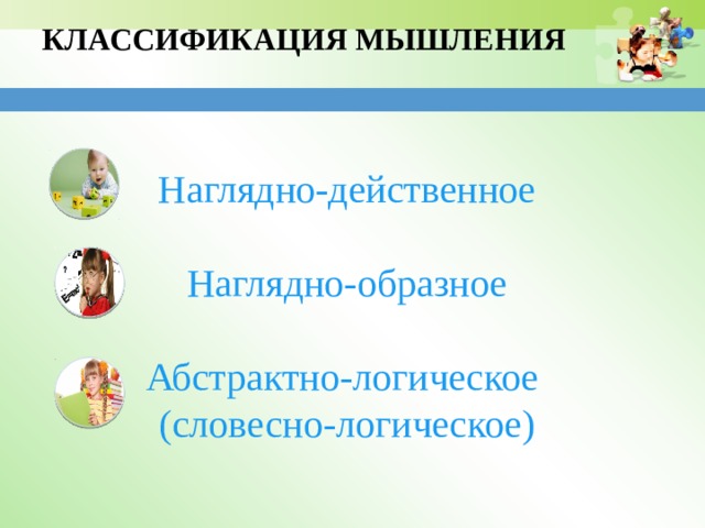 Наглядно действенное наглядно образное. Наглядно-действенное наглядно-образное словесно-логическое. Виды мышления наглядно-действенное наглядно-образное. Наглядно образное и наглядно действенного. Мышление наглядно действенное наглядно образное словесно логическое.