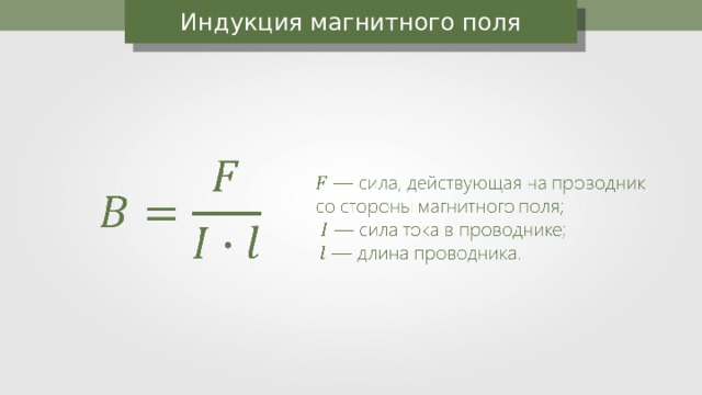 Индукция магнитного поля 