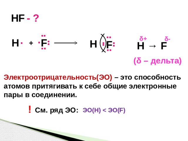 Электроотрицательность ковалентная связь 8 класс презентация