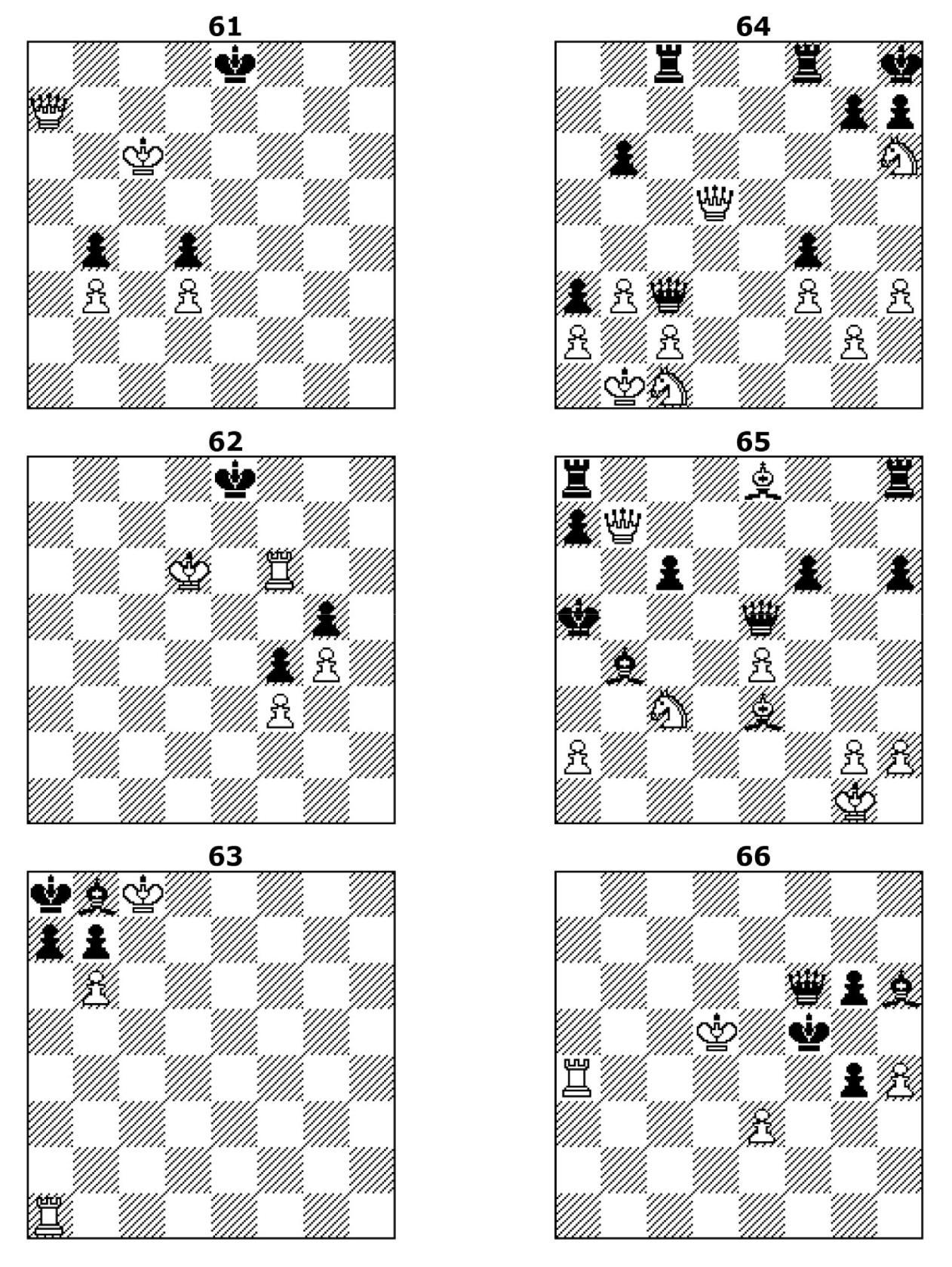 Шахматный практикум 1 мат в 1 ход матует ферзь