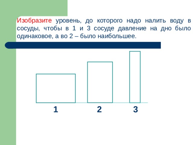 Одинаковое давление производят кирпичи на стол