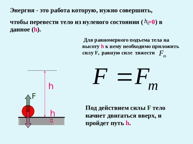 Кинетическая энергия брошенного вверх тела