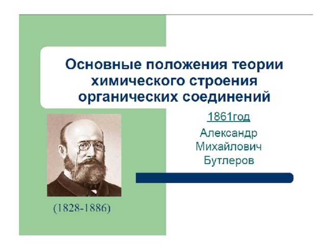 Химия теория. А М Бутлеров теория химического строения. Бутлеров теория химического строения органических веществ. Основные положения теории химического строения Бутлерова. Основные положения ТХС Бутлерова.