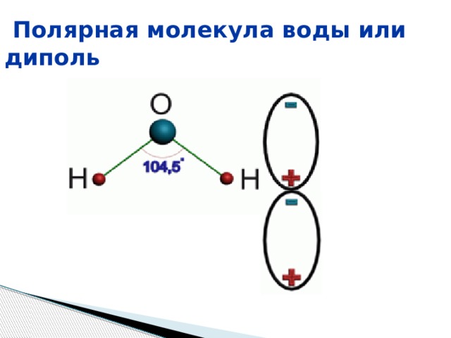 Диполь воды рисунок