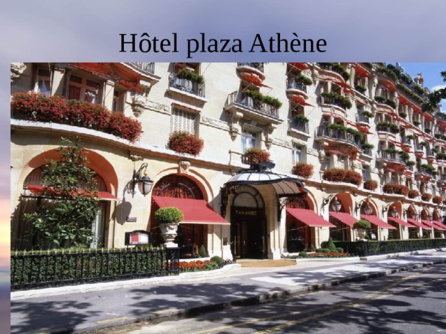 Hôtel plaza Athène 