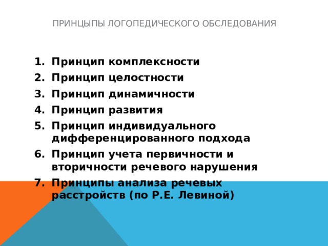 Схема логопедического обследования включает следующие данные