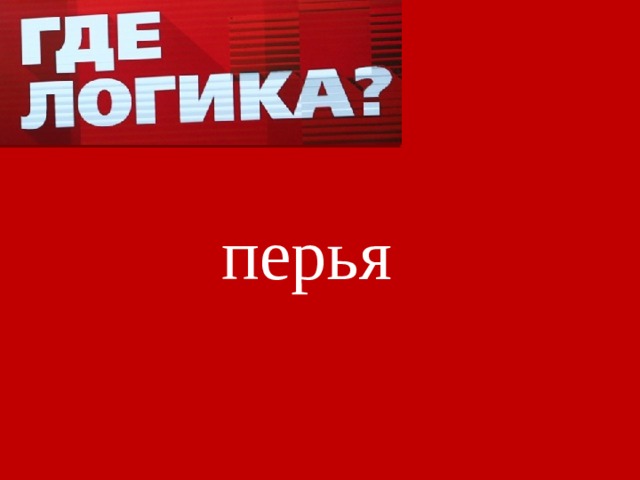 перья 