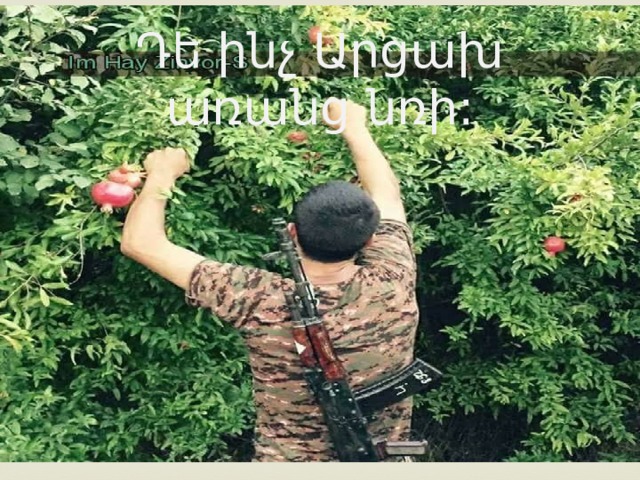Դե ինչ Արցախ առանց նռի: 