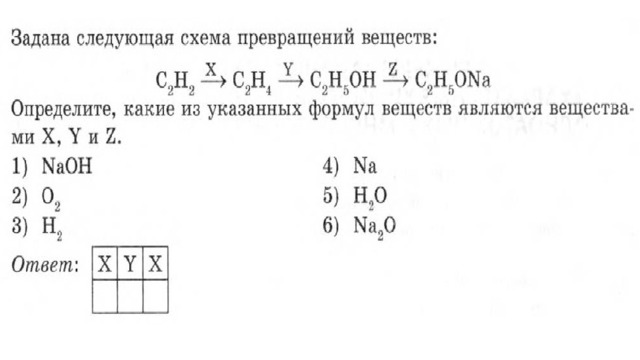 Задана следующая схема превращений веществ zn