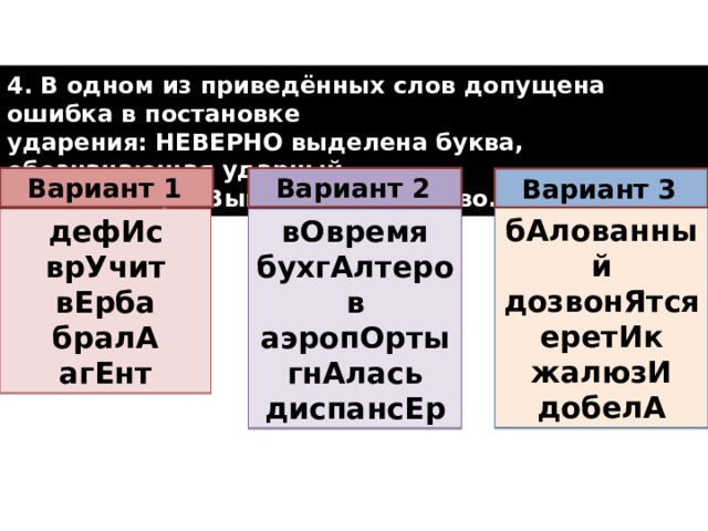 Отметь вариант в котором допущена ошибка исправь ее в этой комнате было душно