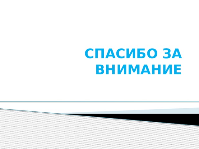 СПАСИБО ЗА ВНИМАНИЕ 