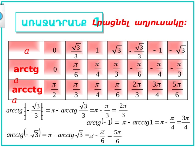 Арккосинус корень из 2 деленное на 2